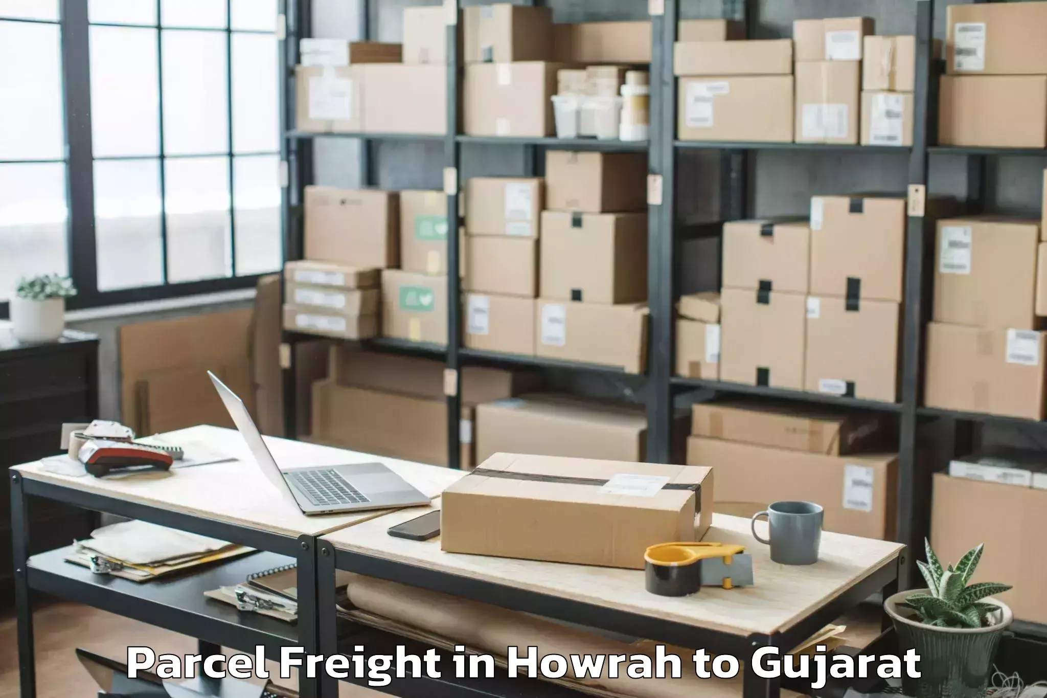 Affordable Howrah to Dhansura Parcel Freight